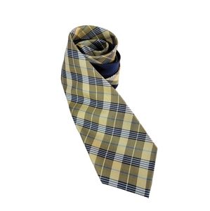 Tommy Hilfiger Plaid Yellow/Blue Men's Tie